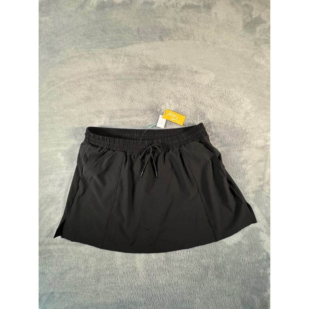 Kona Sol Black Quick Dry Skort Skirt XL (16) New with Tags